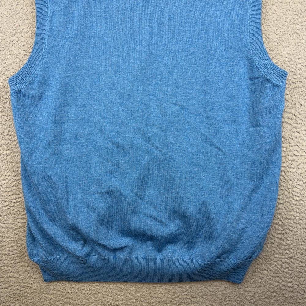 Greg Norman Sweater Vest Mens XL Argyle Quarter Zip Golf Ocean Course Kiawah - Picture 8 of 13